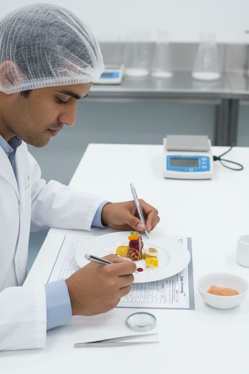 Chef creating a sauce